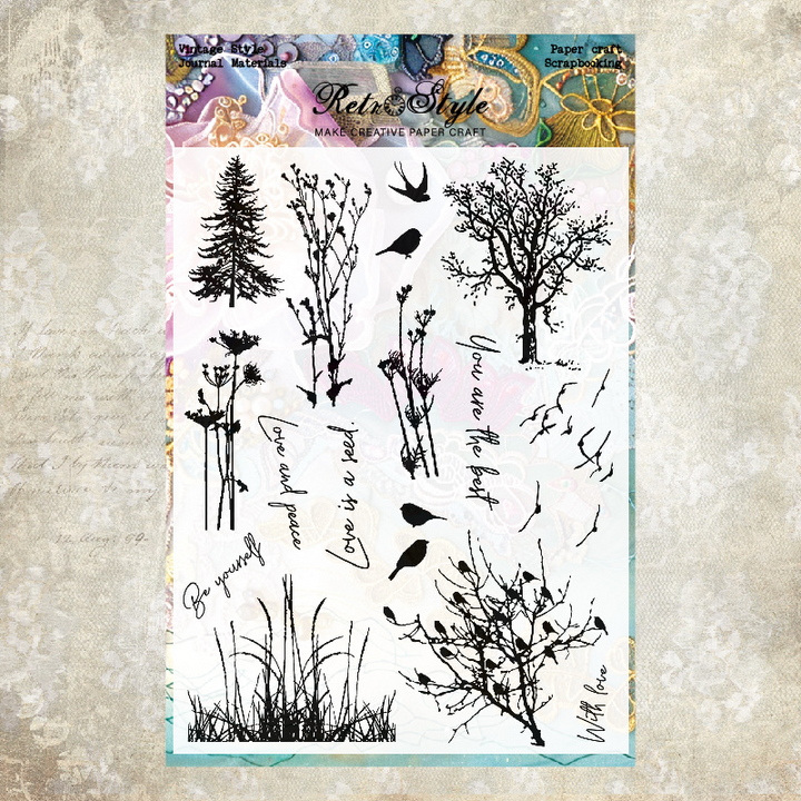 Rose Stamps Transparent Silicone Stamps for DIY Art Projects