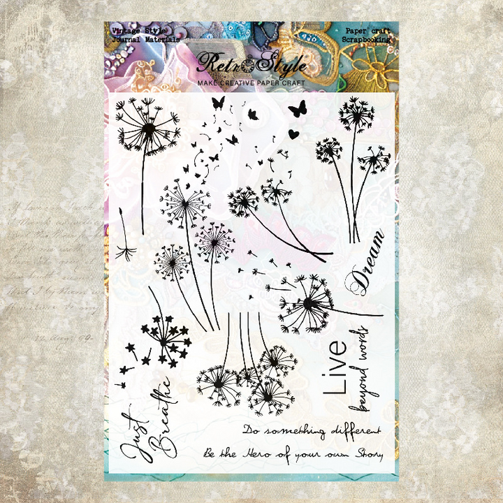 Rose Ticket Stamps Transparent Silicone Stamps for Personalization Projects