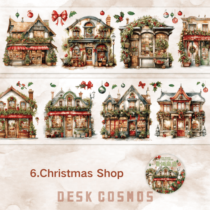 A Windy Street Corner Christmas Store City Streets Scrapbook Decoration