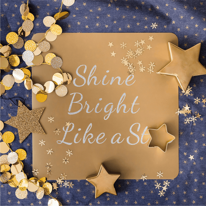 Alphabet Stickers PVC Glitter Text Stickers for Crafting Ideas
