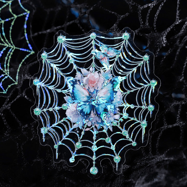 Amazing Art Spider PET Stickers Butterfly Style