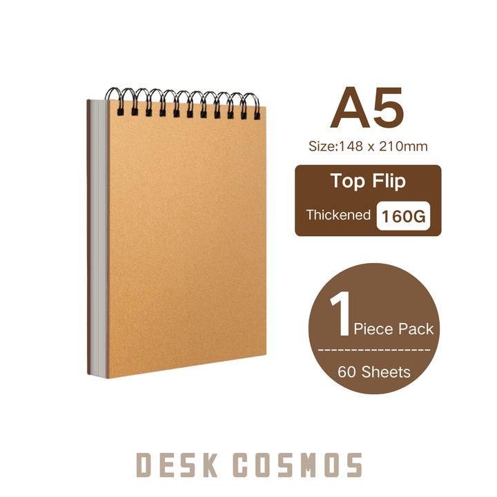 Art Journal A5 60 Sheets 160G Top Flip Thick Paper Sketching