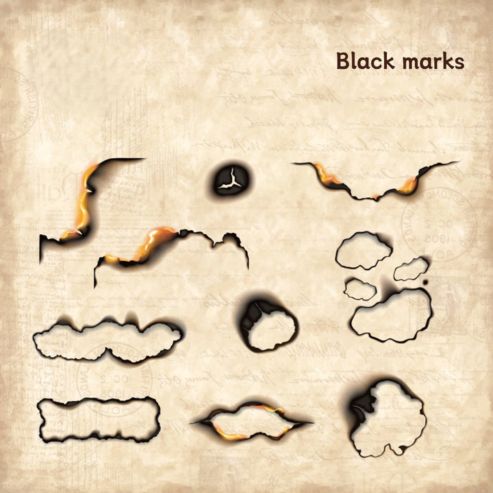 Ash Series Sticker Pack Fire Theme Retro Gothic Stickers for DIY Journal