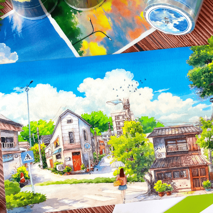 Cloudscape Journey Scenery PET Tape - Desk Cosmos