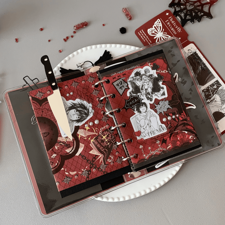 Blood moon A7 Gothic Notebook Creative Dark Theme