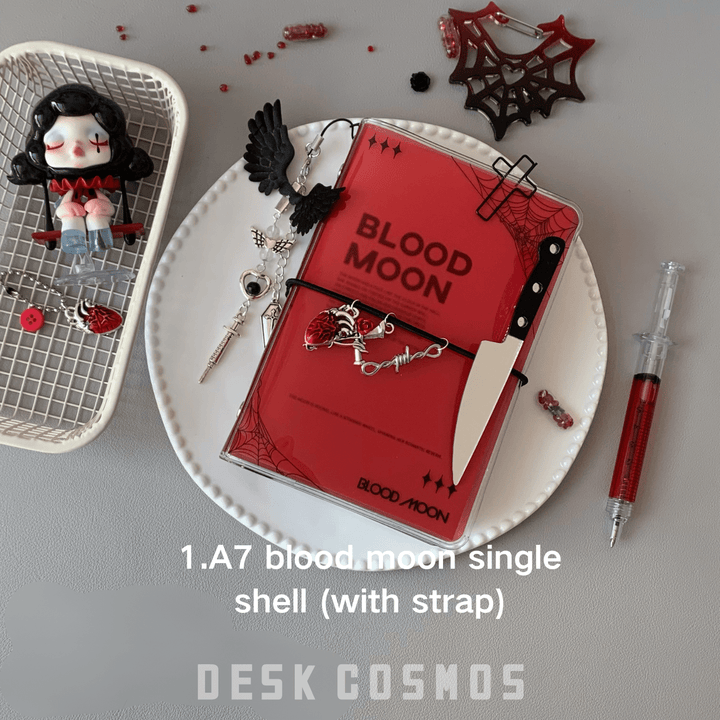 Blood moon A7 Gothic Dark Fantasy Notebook