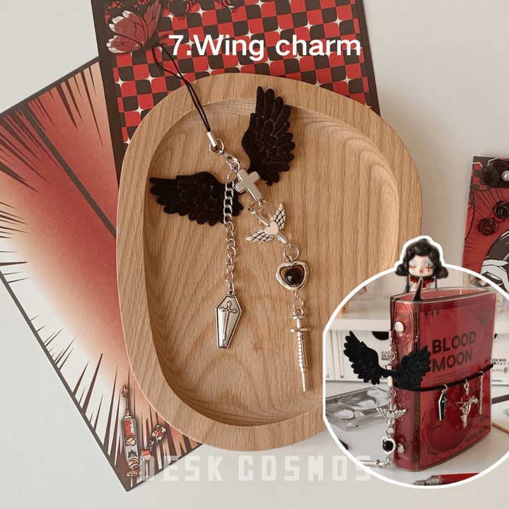 Blood moon Gothic PVC storage album perfect for journaling and scrapbooking projects