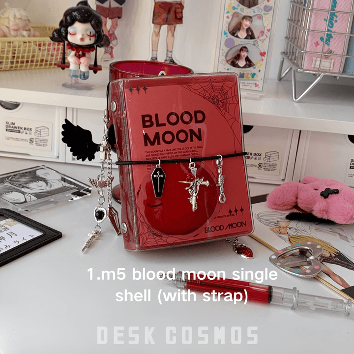 Blood moon Gothic Storage Album with Memo Papers for Journal Creators