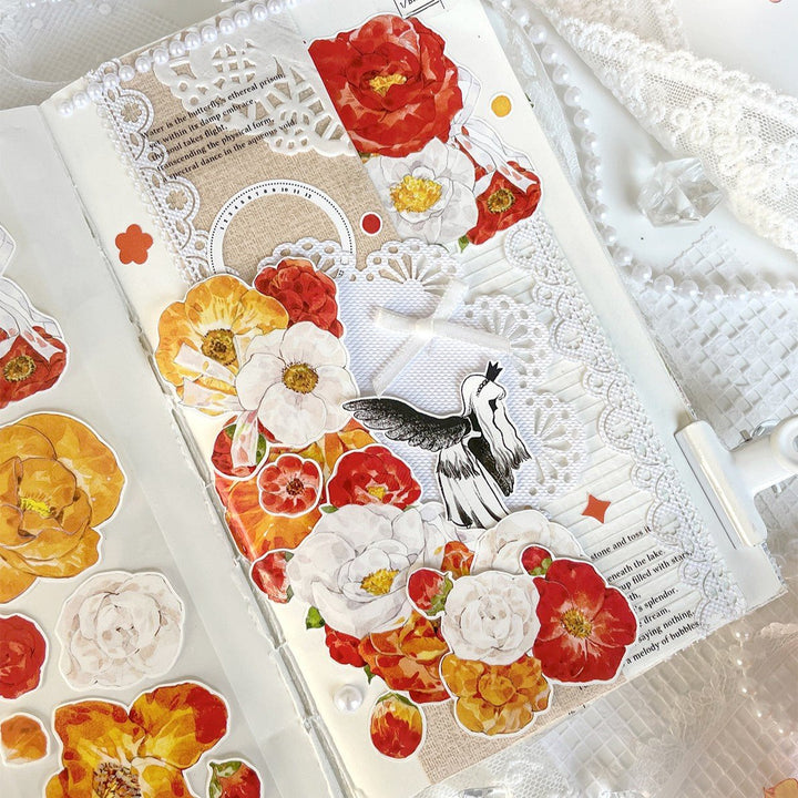 Spring Bloom Romance PET Tape Flower Craft Project