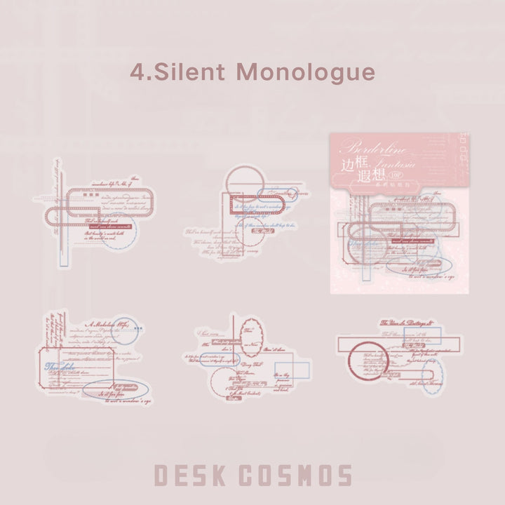 Border Reverie Silent Monologue PET Elegant Ephemera Frames