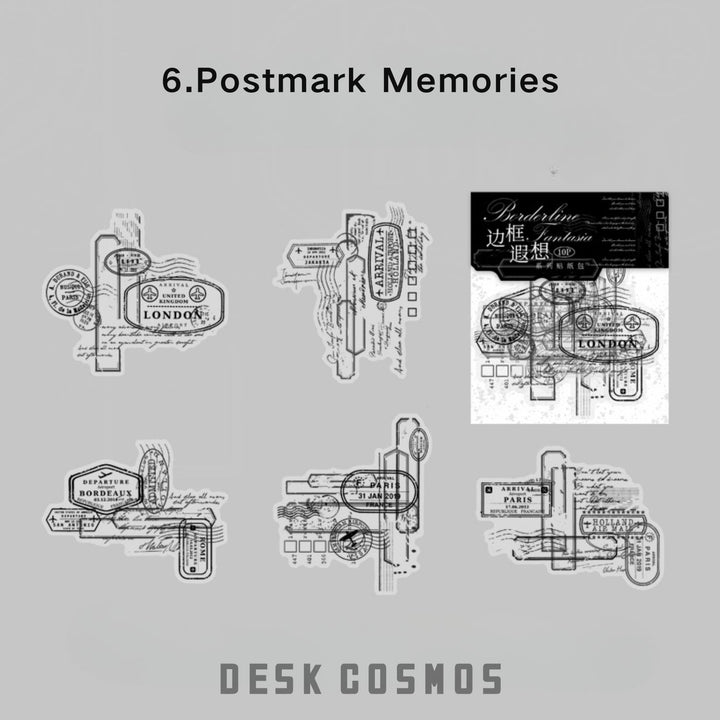Border Reverie Postmark Memories PET Classic Postal Frames