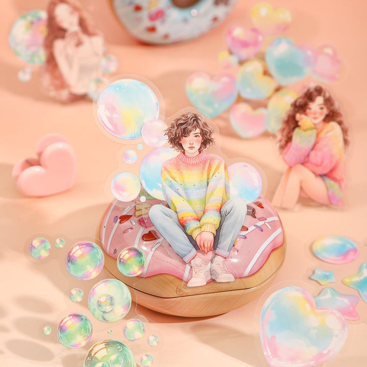 Bubble of Happiness PET Stickers Character Design Bubbles Vivid DIY