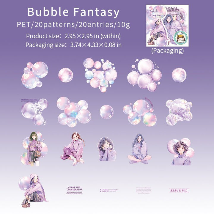 Bubble of Happiness Bubble Fantasy DIY Bubbles Romance Stickers