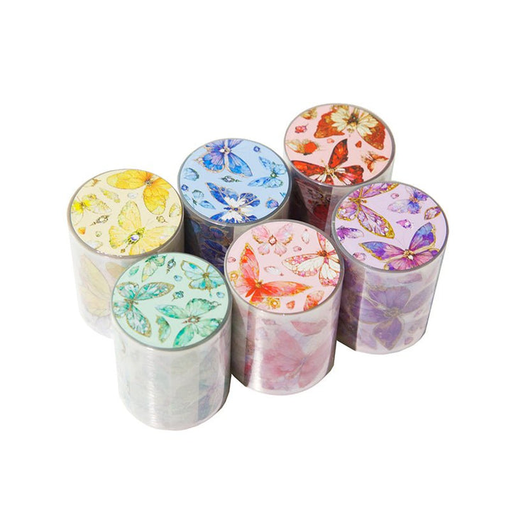 Twilight Garden Series Romantic Butterflies PET Tape for Scrapbook Design