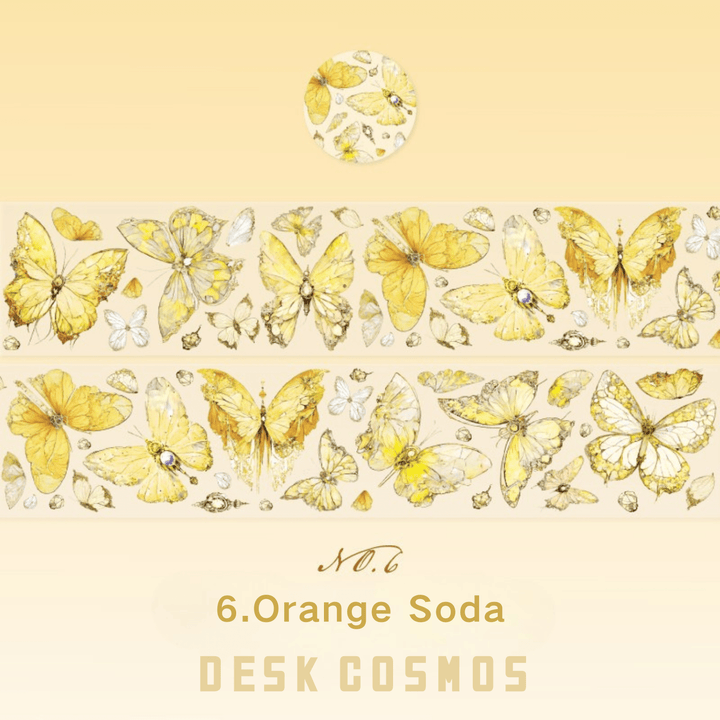 Twilight Garden Series Orange Soda Butterflies Retro Butterfly Theme