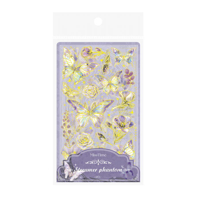 Butterfly dance flying flower stickers vintage butterflies for scrapbook