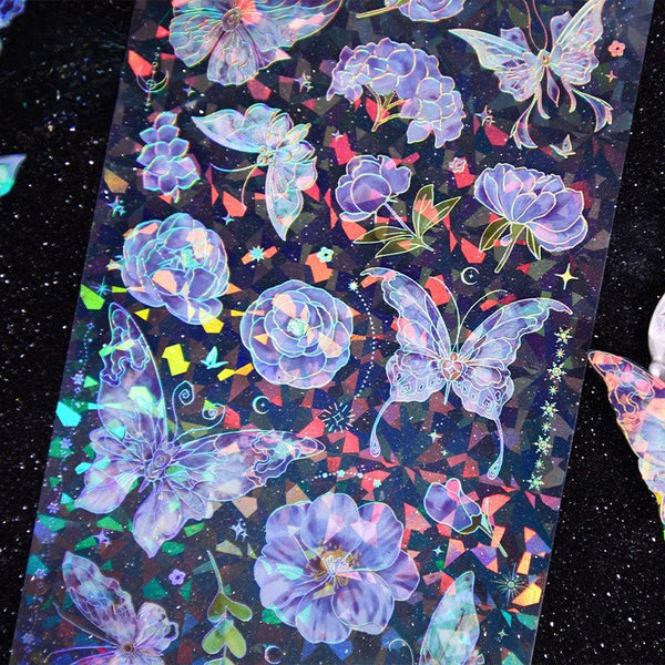 Butterfly dance flying flower stickers dreamy butterfly elements