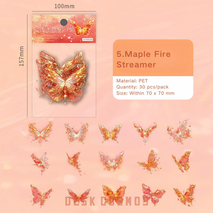 Butterfly Stickers Star Butterfly Series Delicate Insect Theme