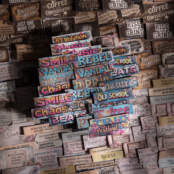 Characters Words Fragments Cardstock Stickers For Scrapbook Lovers