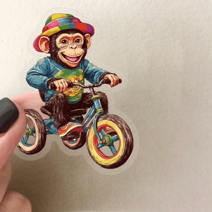 Cartoon Circus Stickers Set Gothic Vintage Style