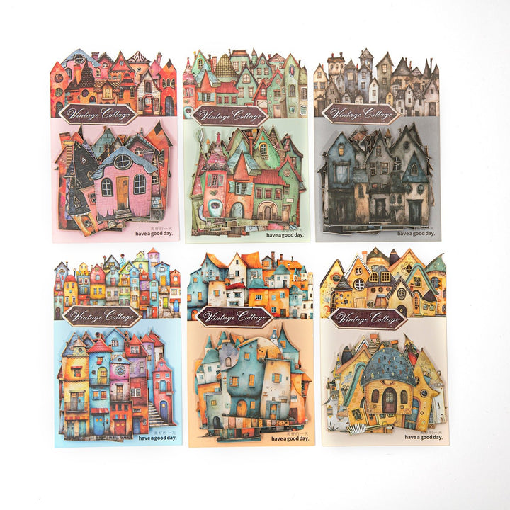 Cartoon Stickers Weird Cottage Retro Quirky Cottage Theme