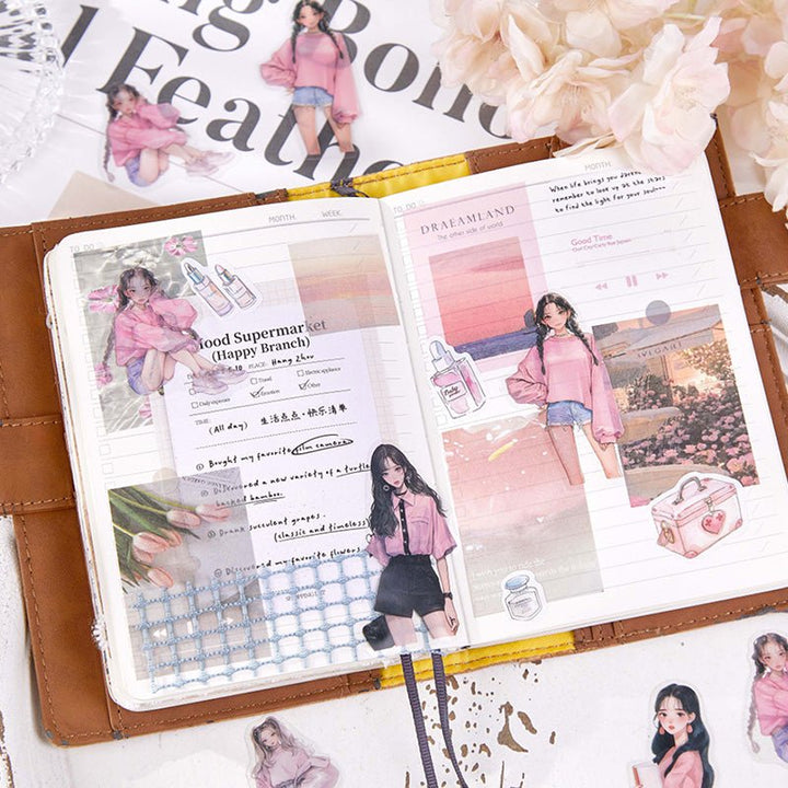 Captured Moments PET Stickers Creative Journal Supplies