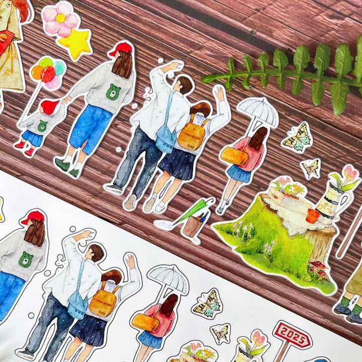 Daily Life Characters Washi Tape Great For Decorative Notebooks