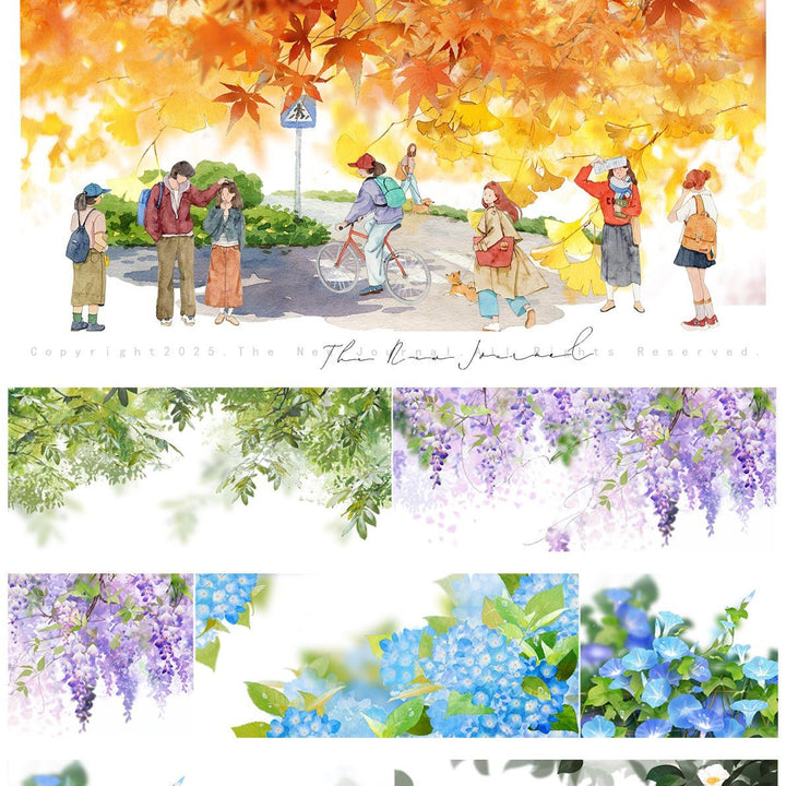 Daily Life Characters Washi Tape Suitable For Artistic Collages