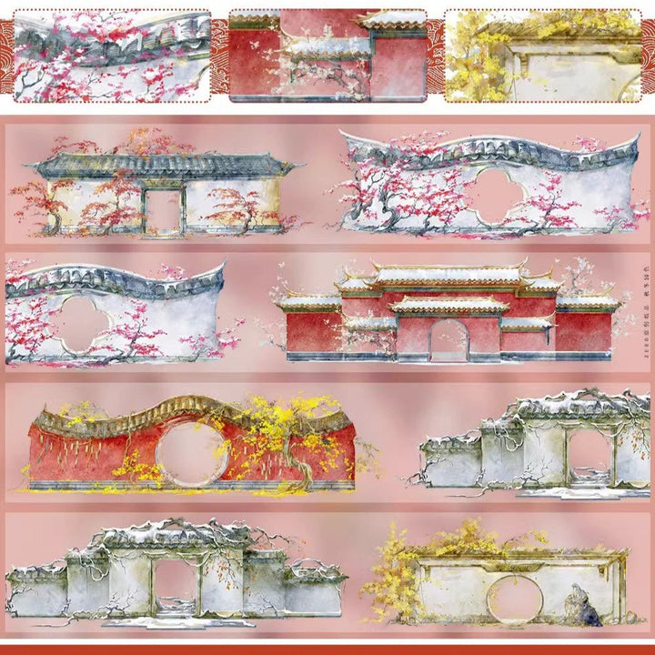 Autumn Garden Wall PET Material for Layered Journaling