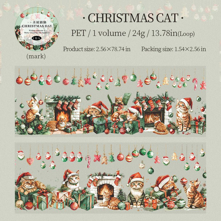 Christmas Day PET Tape Scenery Creation Suitable for Visual Diary