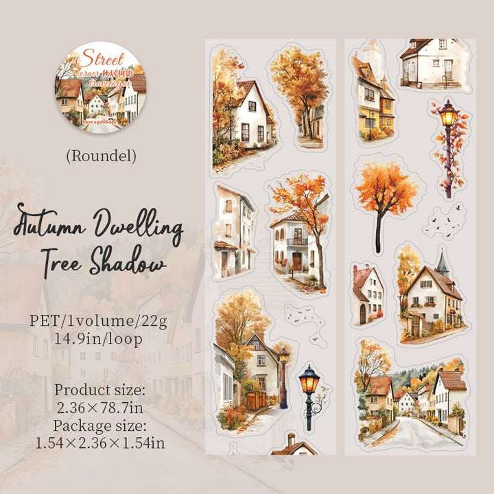 Street Corner Travelogue Urban City Tapes Light Design for Scrapbooking