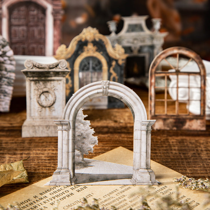 Classical Manor Scene Frame Stickers Pack