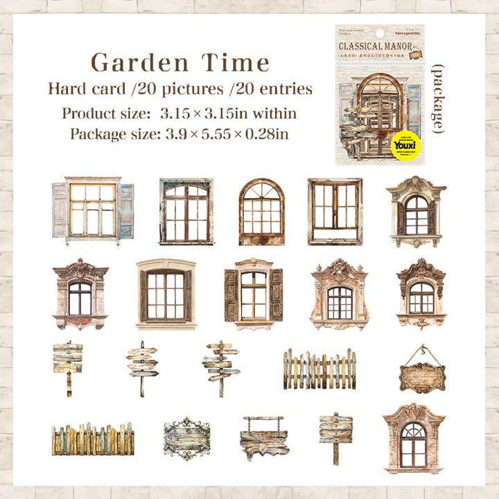 Classical Manor Window Frames for Journaling