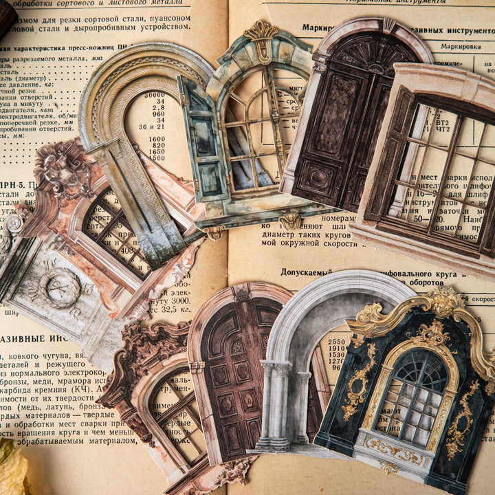 Window Door Stickers Classical Manor Vintage Borders