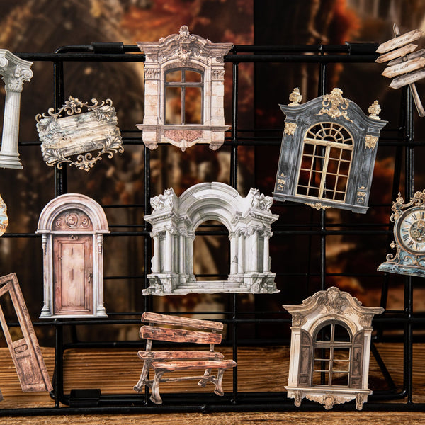 Classical Manor Frame Stickers for Journaling