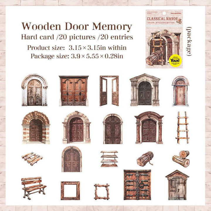 Classical Manor Stickers Perfect for Scrapbook