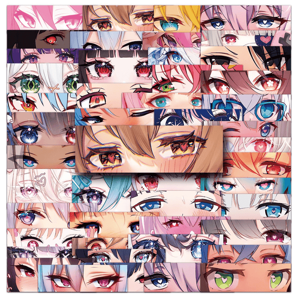 Comic Stickers PVC Anime Eyes Comic Style