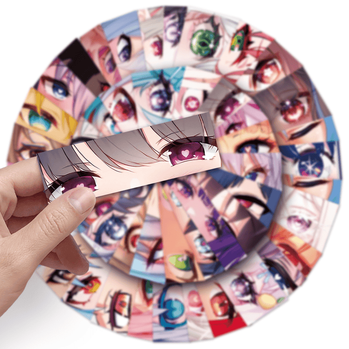 Comic Stickers PVC Anime Eyes Japanese Anime Stickers