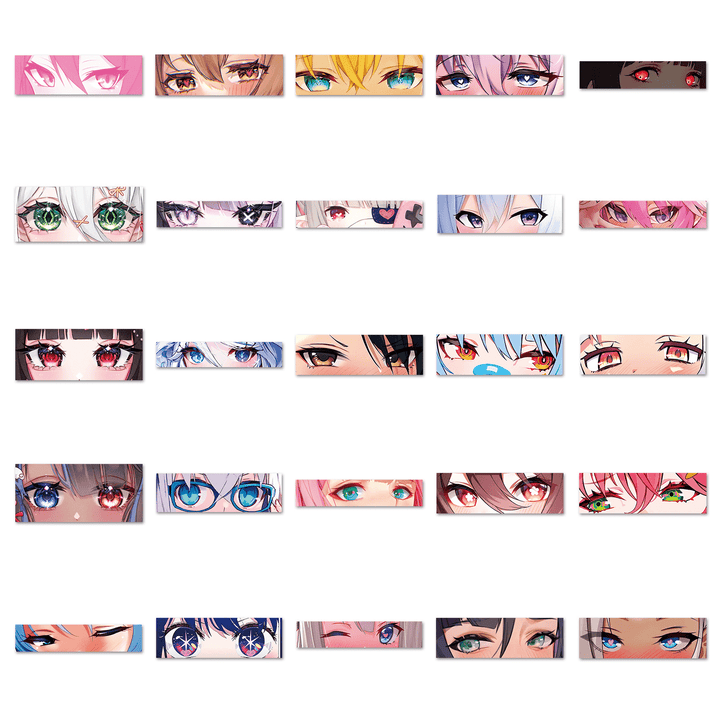 Comic Stickers PVC Anime Eyes Cartoon Decoration Stickers