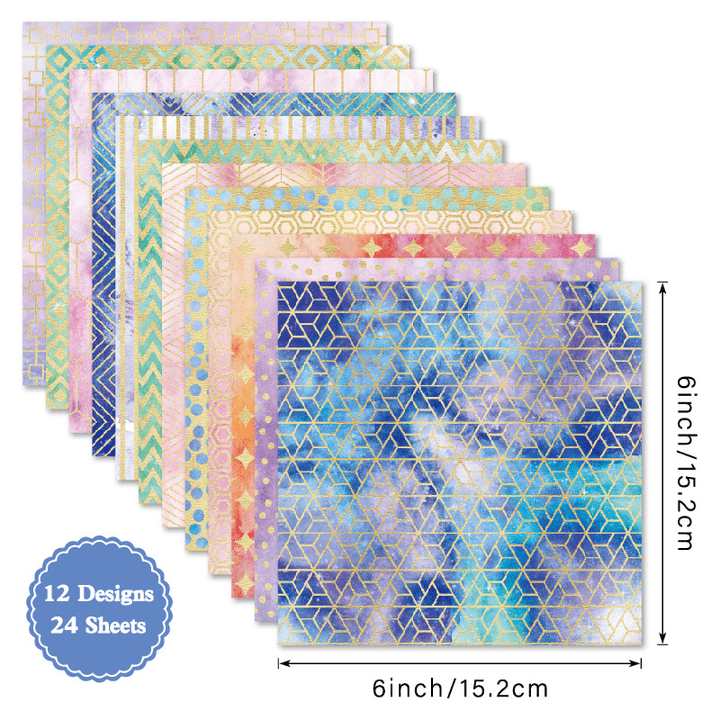 Craft Paper Purple Geometry Textured