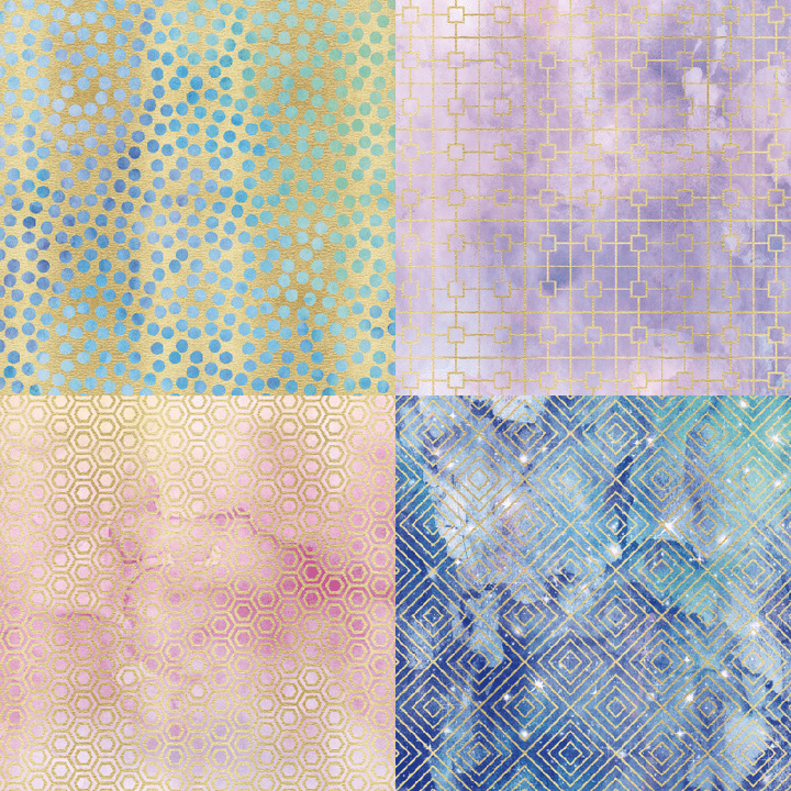 Textured Paper Background Paper Purple Geometry Dots and Stars