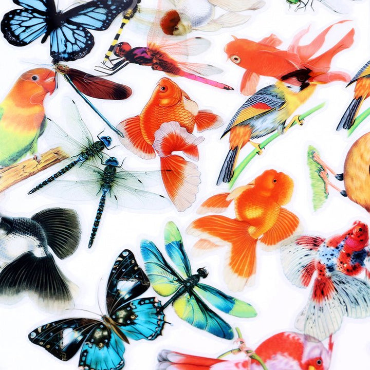 Shanjian Series PET Stickers for DIY Scrapbook and Nature Journal Decoration