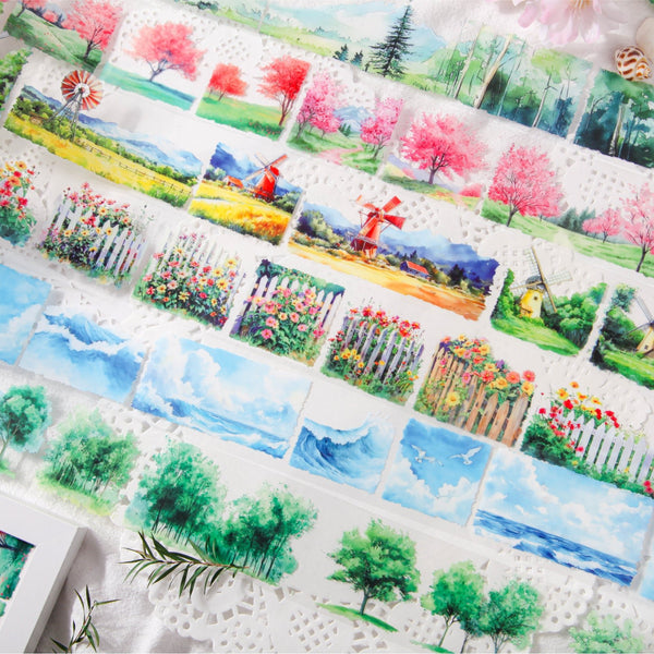 Creek Dream Cloud Rising Tape Ocean Scenery Creative Design