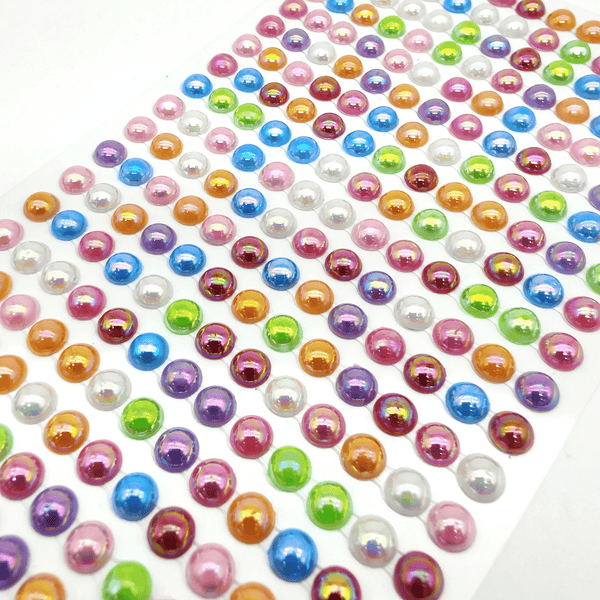 Crystal Stickers Pearls Series Scrapbook Layout