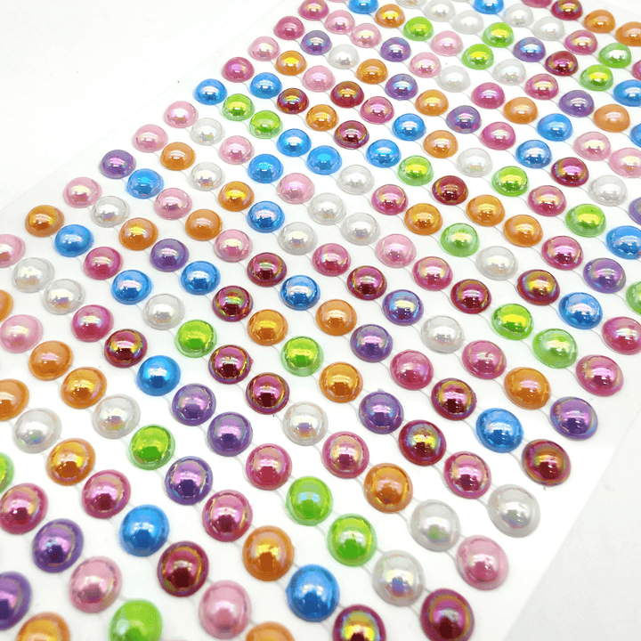 Crystal Stickers Pearls Series Scrapbook Layout