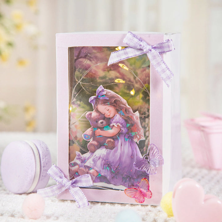 Bow Girl Cute PET Stickers Radiant Sweet Appeal for DIY Crafting