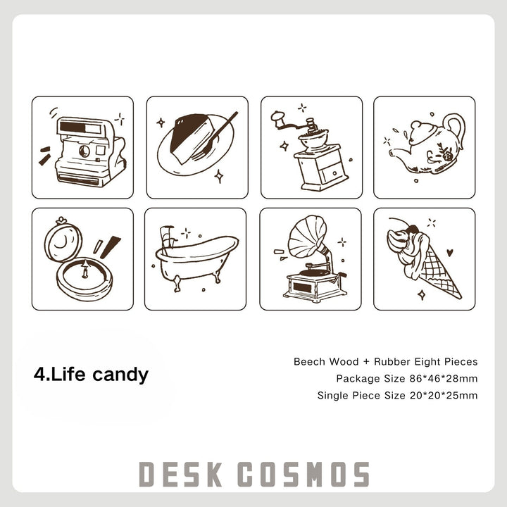 Cute Little Seal Cute DIY Coffee Food Wooden Stamps