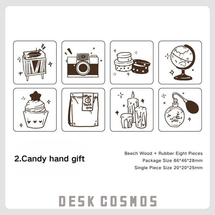 Cute Little Seal Coffee Food Cute Stamps Set DIY