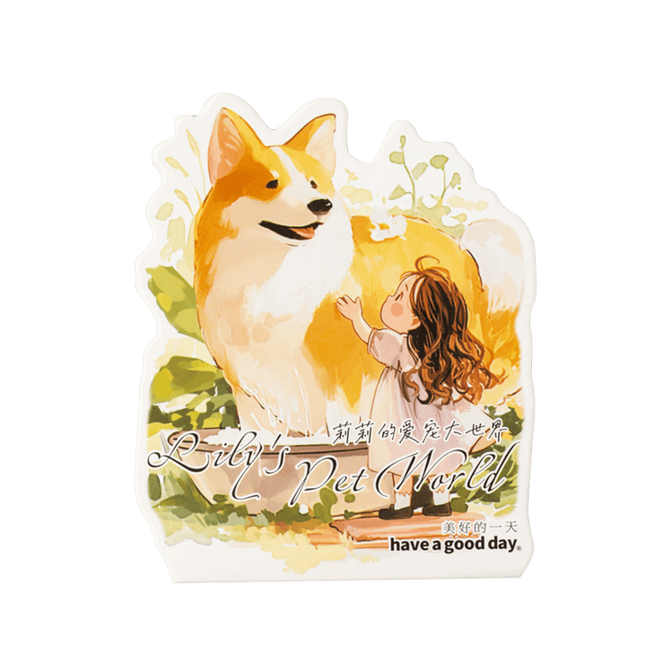 Lily's Pet World PET Stickers for Daily Planner Decoration