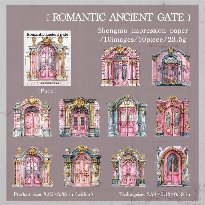 Old Doors and Windows ROMANTIC ANCIENT GATE Elegant Paper Texture